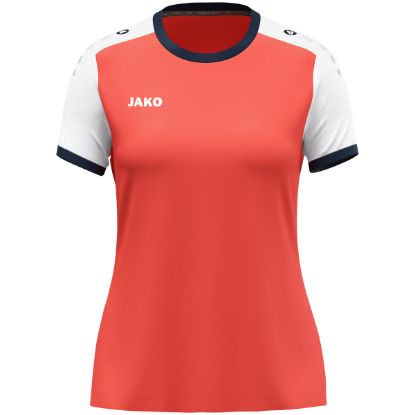 Afbeeldingen van Shirt Dynamic KM damesmaten koraal/wit/marine